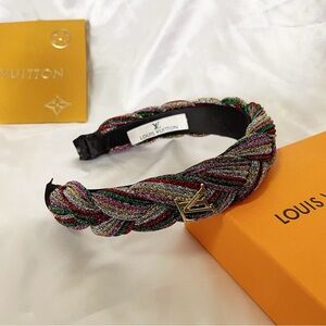Stunning !! Sparkling Multicolor Braided Headband.